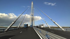 Первые маршрутные автобусы в тестовом режиме проехали по новым мостам