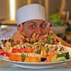 At the sushi bar "point of land" in Vladivostok, where the poisoned man, identified numerous violations of