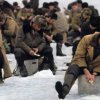Vladivostok fishermen do not give up ice fishing, even under threat of death