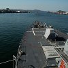 U.S. Navy men arrived in Vladivostok