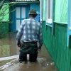 Das Dorf Koksharovka Chuguevsky Bereich gab es "Uberschwemmungen