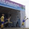 Горожане попробовали уху на встрече с Нептуном