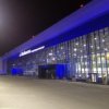 "Society of the Blind" gesch"atzten Route mit eingeschr"ankter Mobilit"at Passagiere auf dem Flughafen von Wladiwostok