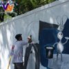 "Zahar y John" pintadas Vladivostok en el g'enero de