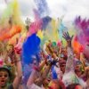 Am letzten Tag des Sommers in Wladiwostok bewirtet ein Fest der Farben