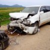Dans la police Primorye parcourez le fait d'un accident avec bless'e six
