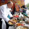 Kulinarische Duell Kopf von Wladiwostok und der Botschafter von Mexiko Ruben Beltran wurde bei der Sport am Wasser