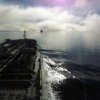 Rotta del Mare del Nord in azione petroliera "SCF Yenisei" `e artico viaggio