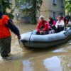 Liquidazione periodica in Komsomolsk-on-Amur evacuato a causa dell'alluvione