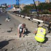 Работы ведутся на участке от остановки общественного
