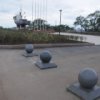 В сквере Рыбацкой славы сегодня было немноголюдно.