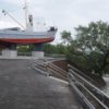В сквере Рыбацкой славы сегодня было немноголюдно.
