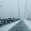 Golden Bridge in Vladivostok clean of snow continuously