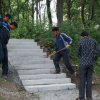 Igor Pushkarev required to restore the destroyed stairs by contractors