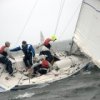 El primer d'ia de regatas de flota, "Seven Feet Cup - 2013": en la tormenta de una mano m'as fuerte