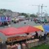 Food fair in the central square in