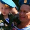 Giorno di Airborne Troops festeggiare Vladivostok