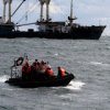 Pazifikflotte f"uhrte eine Rettungsaktion vor der K"uste von Kamtschatka