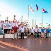 Gastgeber der Er"offnung Regatta KZPV 2013 die russische Meisterschaft in der Klasse Yachten "Konrad 25R"