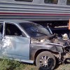 В Оренбурской области локомотив столкнулся с автомобилем