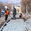 Трамвайная линия до Сахалинской активно восстанавливается