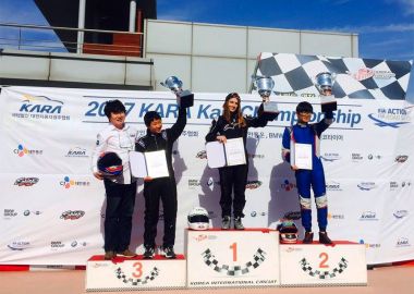 Приморская пилотесса претендует на победу в Чемпионате Кореи по картингу