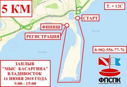 В субботу во Владивостоке пройдет массовый заплыв вокруг мыса Басаргина